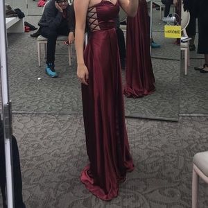 Burgundy Prom Dress